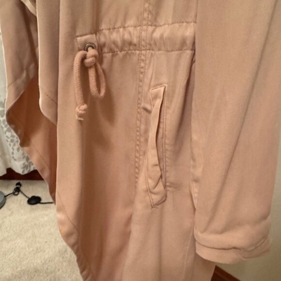 Max Jeans Drawcord Duster Jacket, Baby Pink - Women's Medium - Picture 9 of 13